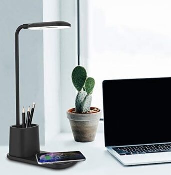Aduro U-Light Desktop Lamp Organizer & 10W Wireless Charging Stand