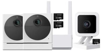 3-Pack Wyze Security Camera System w/Person & Package Detection