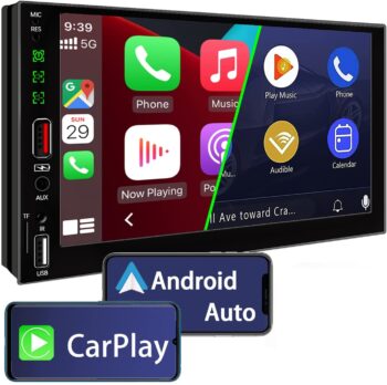 7″ Touch Screen Bluetooth Car Stereo w/ Apple Car Play & Android Auto + HD Back Up Cam