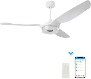Trifecte 60″ Smart Quiet Ceiling Fan w/Alexa & Google