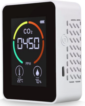 Meterk 3-in-1 Carbon Dioxide Detector & Air Quality Monitor