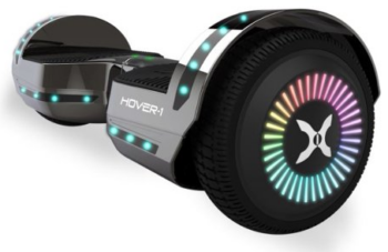 Hover-1 Chrome 7mph Hoverboard w/ LED Lights & Bluetooth