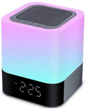Touch Sensor Bedside Lamp, Alarm Clock & Bluetooth Speaker
